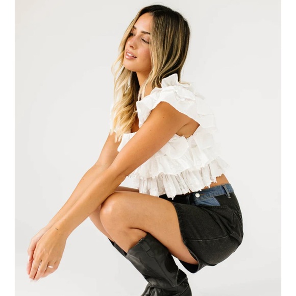 MI AMOR RUFFLE TOP - Picture 4 of 4